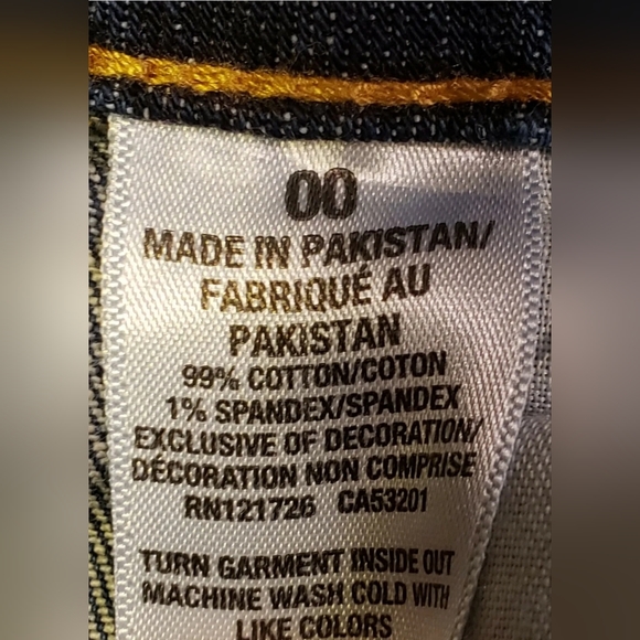 Aeropostale Midi Distressed Shorti Shorts Women’s Size 00 Blue - Picture 7 of 8